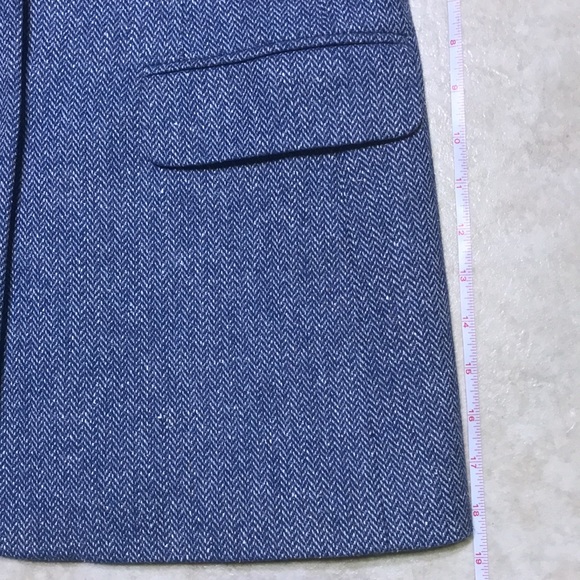 ORVIS Blue Wool Tweed Blazer - Picture 5 of 13